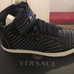 Sneakers versace high top black size 8
